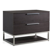 Helenora - Modern Grey Elm Nightstand — view 2