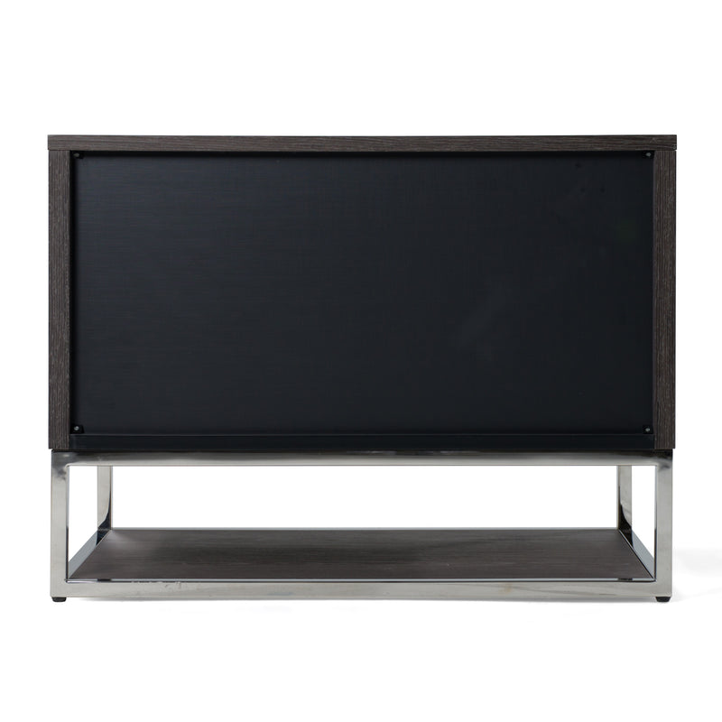 Helenora - Modern Grey Elm Nightstand — view 4