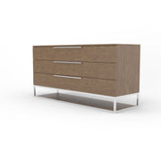 Heloise - Contemporary Walnut & Stainless Steel Dresser
