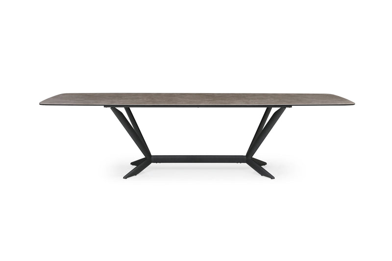Herzog - Modern Grey Ceramic Dining Table — view 2