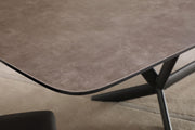 Herzog - Modern Grey Ceramic Dining Table — view 3
