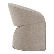 Holborn - Modern Beige Fabric Dining Chair — view 2