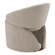 Holborn - Modern Beige Fabric Dining Chair — view 3