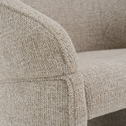 Holborn - Modern Beige Fabric Dining Chair — view 5