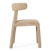 Homan - Modern Beige Velvet Dining Chair — view 2
