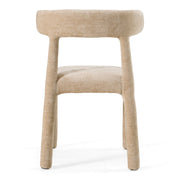 Homan - Modern Beige Velvet Dining Chair — view 3