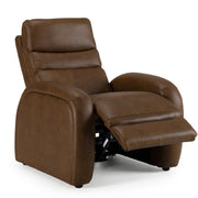 Huslia - Modern Brown Leather Zero Gravity Recliner Chair — view 3