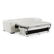 Icon - Modern Italian White Leather Sofa Bed — view 4