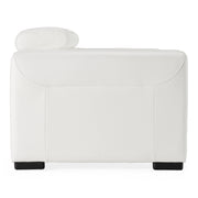 Icon - Modern Italian White Leather Sofa Bed — view 2