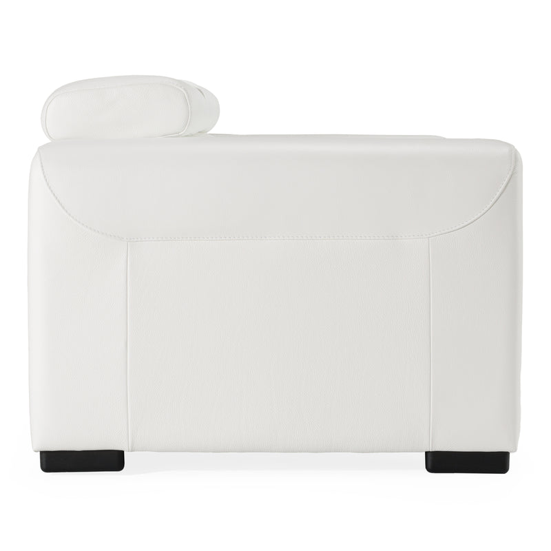Icon - Modern Italian White Leather Sofa Bed — view 2