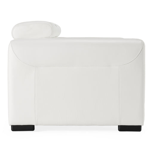 Icon - Modern Italian White Leather Sofa Bed — view 2