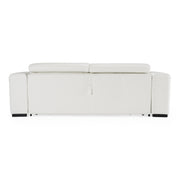 Icon - Modern Italian White Leather Sofa Bed — view 3