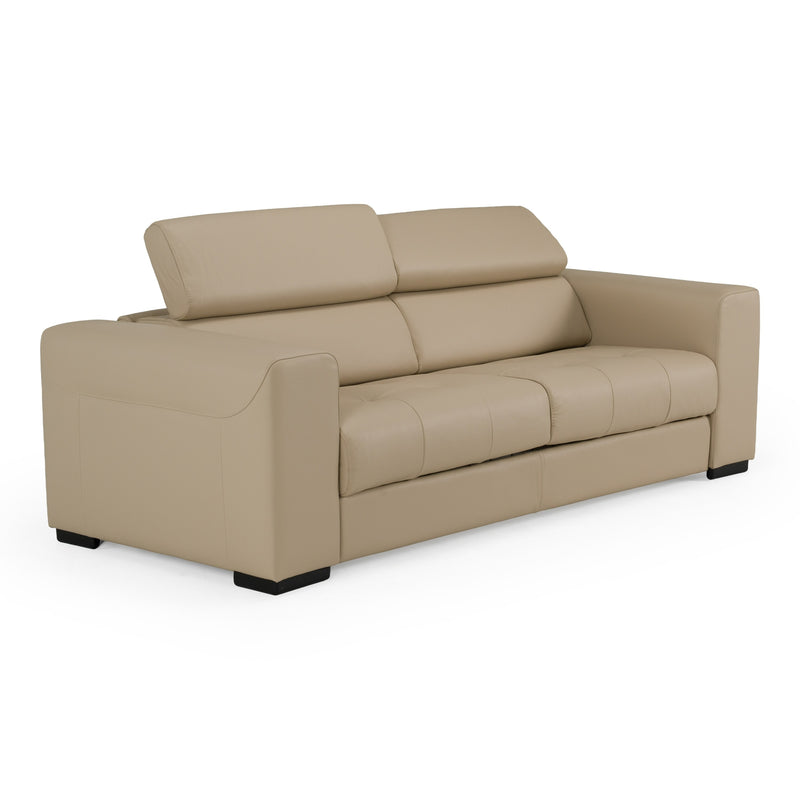 Icon - Modern Italian Cappuccino Leather Sofa Bed — view 4
