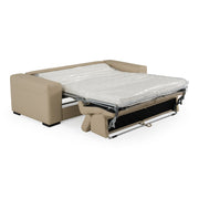 Icon - Modern Italian Cappuccino Leather Sofa Bed — view 5