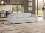Icon - Modern Italian Grey Leather Sofa Bed