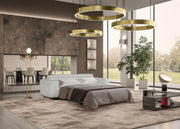 Icon - Modern Italian Grey Leather Sofa Bed — view 2