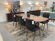 Utah - Modern Walnut Rectangular Dining Table — view 4