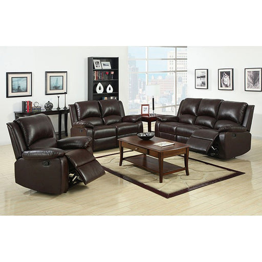 Oxford Rustic Dark Brown Motion Sofa - R&R Furniture Gallery (Fountain Valley, CA)