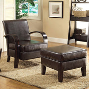 Gossau Accent Chair w/ Ottoman - R&R Furniture Gallery (Fountain Valley, CA)