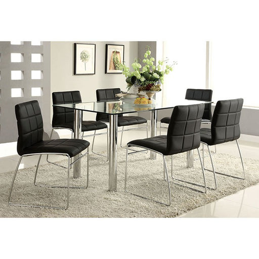 Oahu Black Side Chair - R&R Furniture Gallery (Fountain Valley, CA)