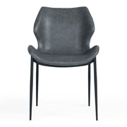 Instone - Industrial Dark Grey Eco-Leather Dining Chair (Set of 2) — view 5
