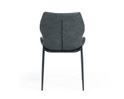 Instone - Industrial Dark Grey Eco-Leather Dining Chair (Set of 2) — view 4