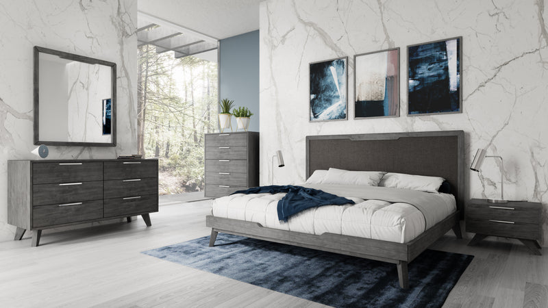 Soria Modern Grey Wash Mirror — view 2