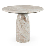 Isaac - Modern Natural Marble Round Coffee Table