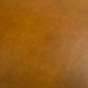 Jacoba - Modern Camel Leather Rectangular Ottoman — view 2