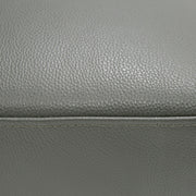 Jacoba - Modern Dark Grey Leather Rectangular Ottoman