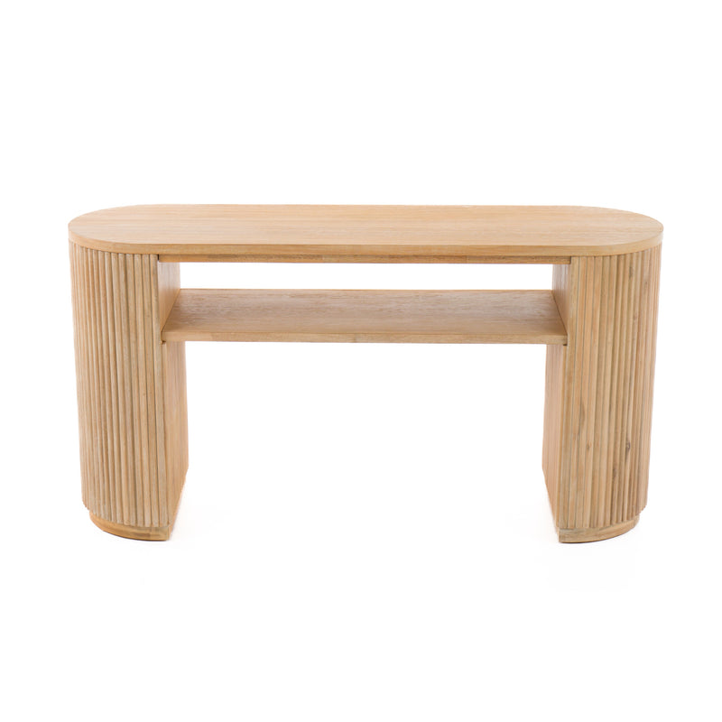 Jacobson - Modern Natural Acacia Console Table