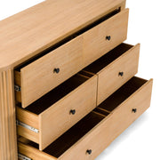 Jacobson - Modern Natural Acacia Dresser — view 3