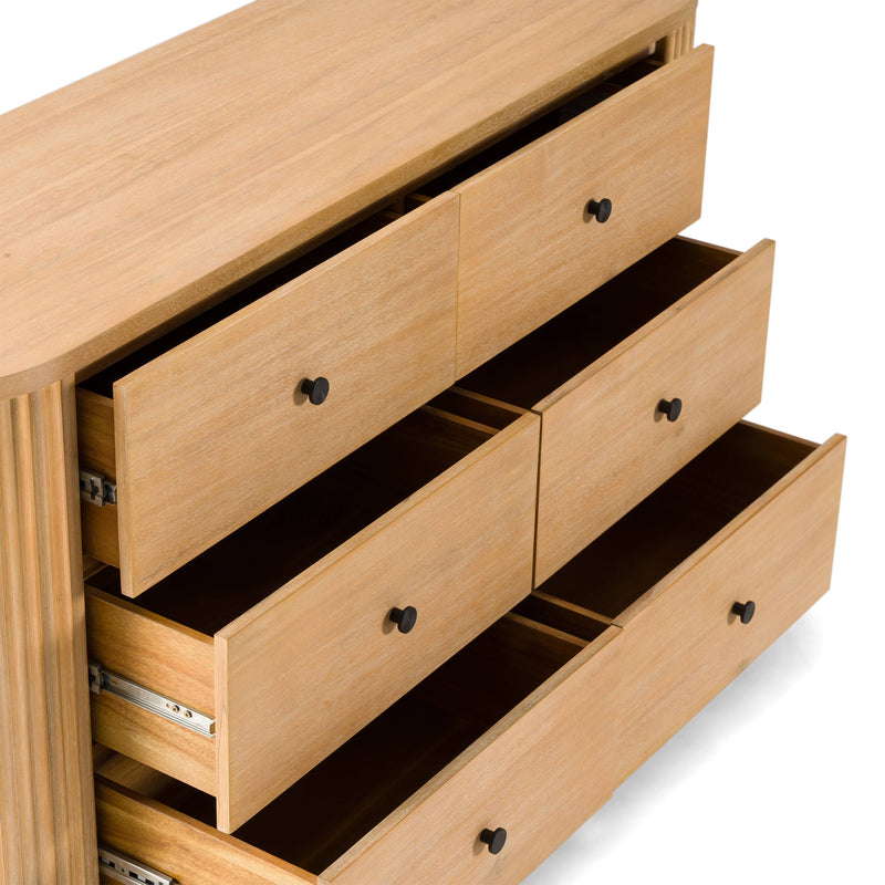 Jacobson - Modern Natural Acacia Dresser — view 3