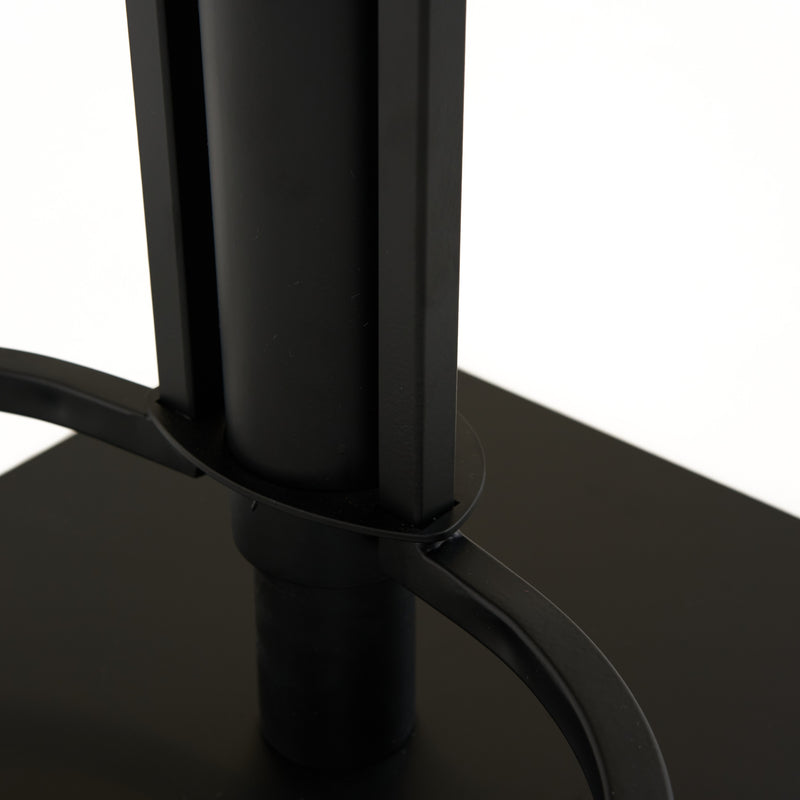 Jaffee - Industrial Black Eco-Leather Adjustable Bar Stool — view 5