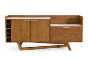 James - Contemporary Walnut & White Buffet