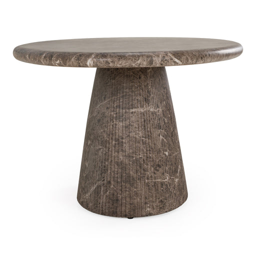 Jaya - Modern Faux Marble Concrete Oval Dining Table — view 2