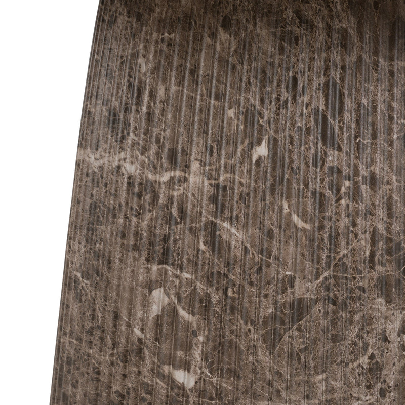 Jaya - Modern Faux Marble Concrete Oval Dining Table — view 5