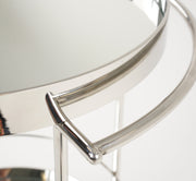 Jeeves - Modern Stainless Steel + Mirror Rolling Cart