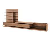 Jefferson - Mid-Century Modern Reversible Walnut Entertainment Center — view 5