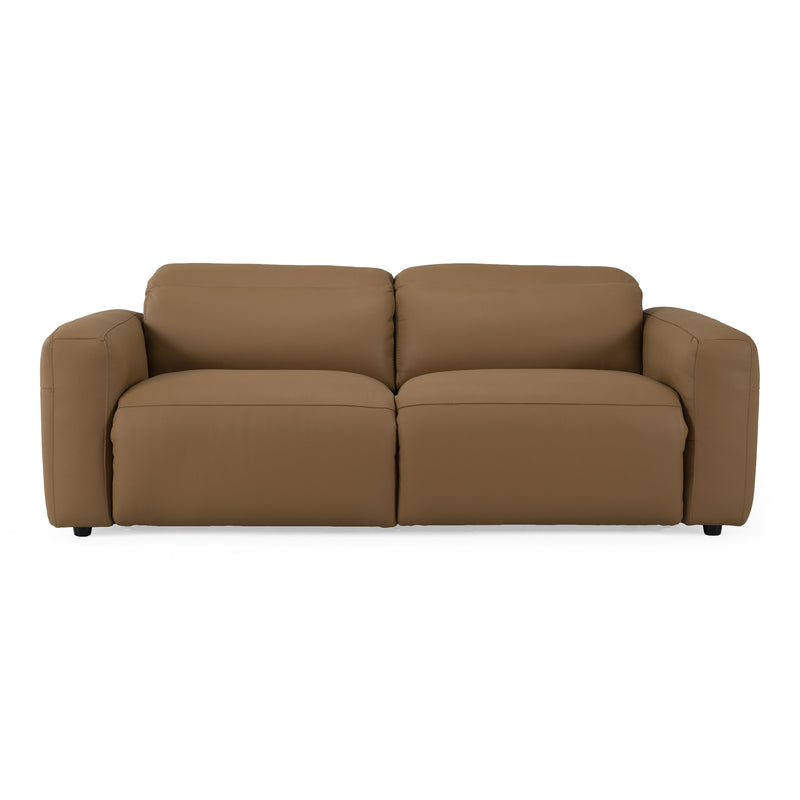 Jessop - Modern Leather Sofa 2 Recliners — view 3
