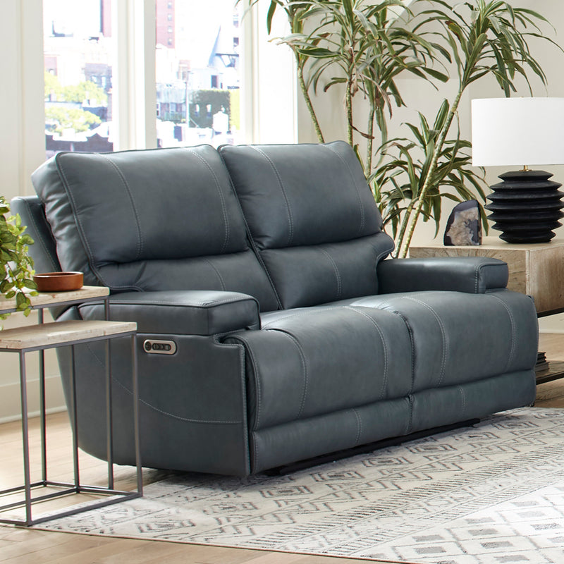 Parker Living Whitman - Verona Azure - Powered By Freemotion Power Reclining Sofa and Loveseat