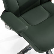 Johnson - Modern Green Leather Executive Office Chair — view 4