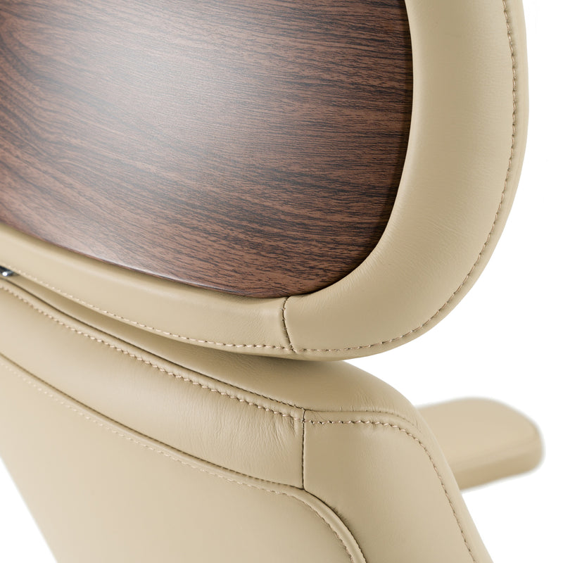 Johnson - Modern Beige Leather Executive Office Chair — view 4