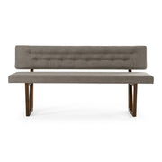 Jordan Modern Grey & Walnut Dining Bench