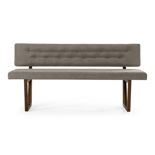 Jordan Modern Grey & Walnut Dining Bench