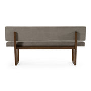 Jordan Modern Grey & Walnut Dining Bench — view 4