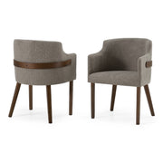 Jordan Modern Grey & Walnut Dining Chair (Set of 2) — view 4