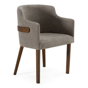 Jordan Modern Walnut & Grey Dining Set — view 4