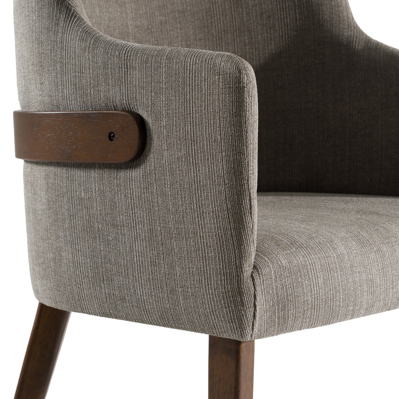 Jordan Modern Walnut & Grey Dining Set — view 5