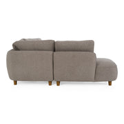 Joslin - Modern Grey Fabric U-Shaped Sectional Sofa — view 3